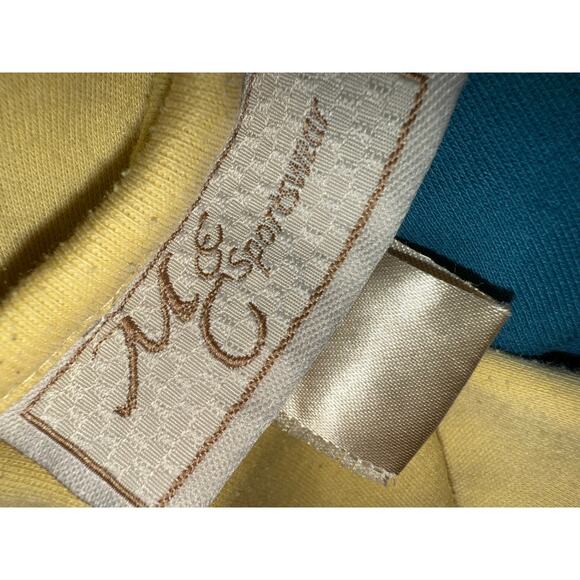 Womens medium vintage long sleeve top embroidered sunflowers fall m&c sportswear - Picture 6 of 6